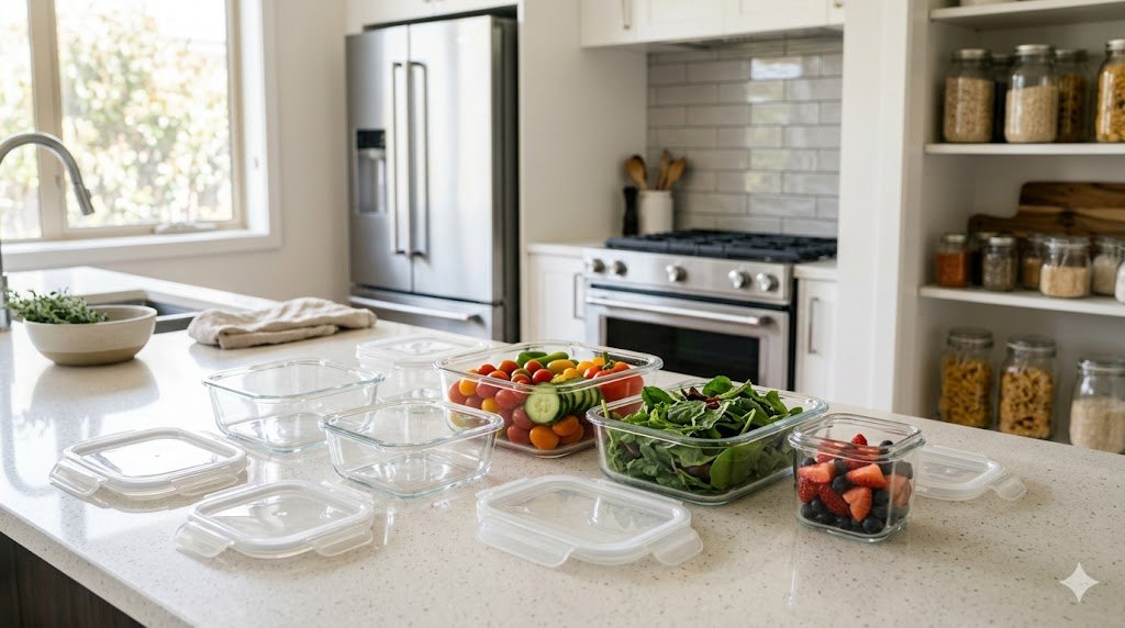 glass containers product view