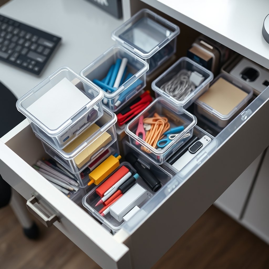 drawer organizer in action